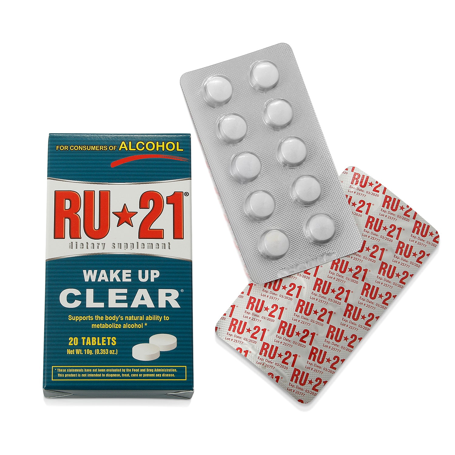 Ru10 Tablets RU-21 Pack (20 tablets)